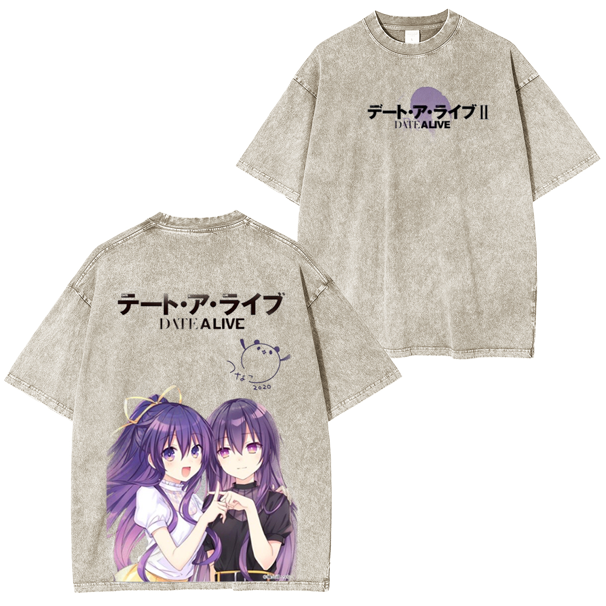 Date A Live Anime Vintage Washed T-shirt/Crewneck/Hoodie