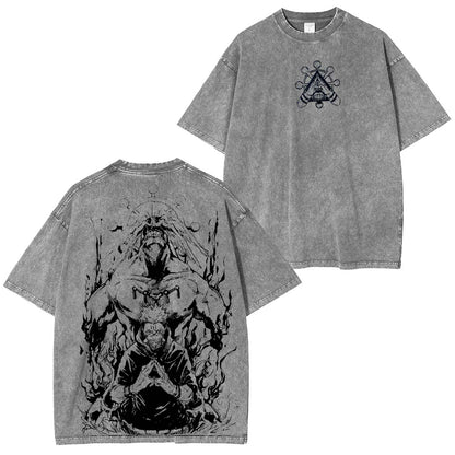 Sukuna & Mahoraga Vintage Washed Unisex Polera
