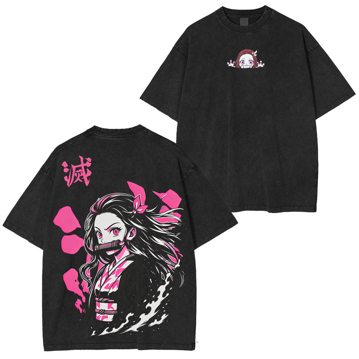 Kamado Nezuko Demon Slayer Washed T-shirt/Crewneck/Hoodie