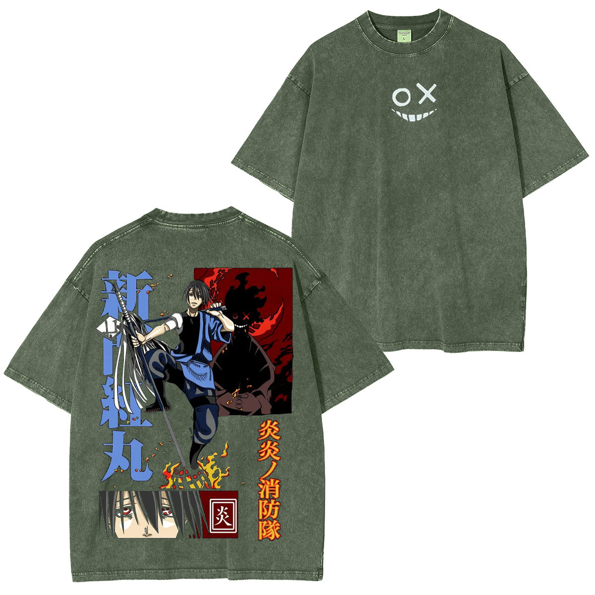 Fire Force Washed T-shirt/Crewneck/Hoodie