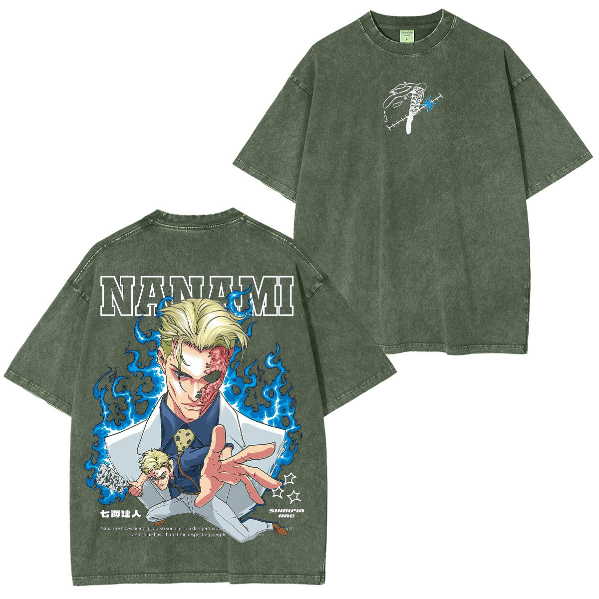 Kento Nanami Jujutsu Kaisen Washed T-shirt/Crewneck/Hoodie
