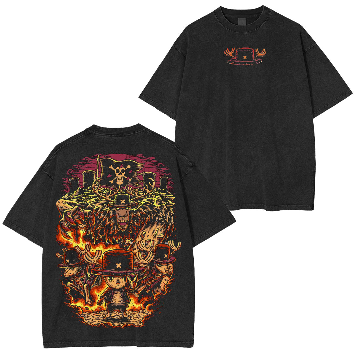 One Piece Washed T-shirt/Crewneck/Hoodie