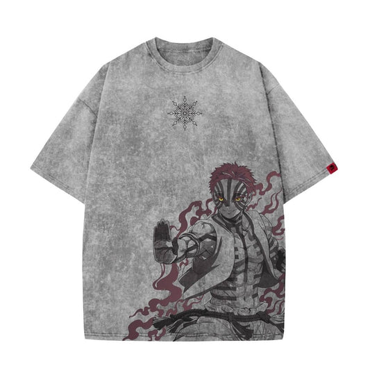 Akaza Kimetsu Demon Slayer Unsiex Washed T-Shirt