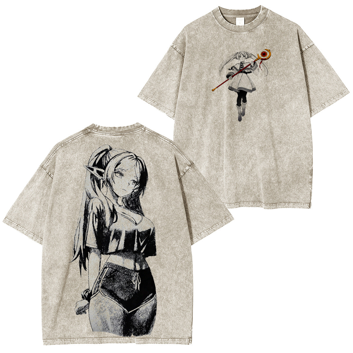 Frieren Beyond Journeys End Vintage washed T-shirt/Crewneck/Hoodie