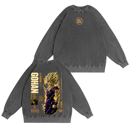 Teen Gohan Dragon Ball Vintage Unisex Washed T-shirt/Crewneck/Hoodie