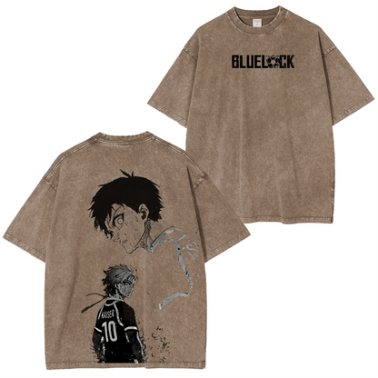 Blue Lock Anime Polera Unisex Lavada
