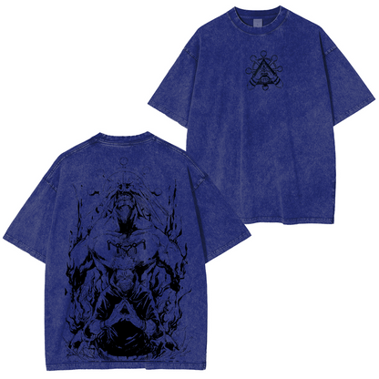 Sukuna & Mahoraga Vintage Washed Unisex Polera