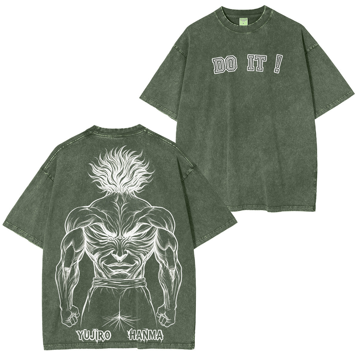 Baki the Grappler :Yujiro Hanma Vintage washed T-shirt/Crewneck/Hoodie