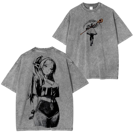 Frieren Beyond Journeys End Vintage washed T-shirt/Crewneck/Hoodie