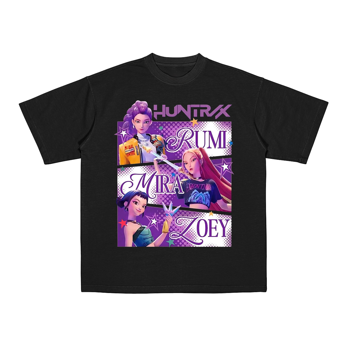 Huntrix Kpop Demon Hunters Cotton Tee