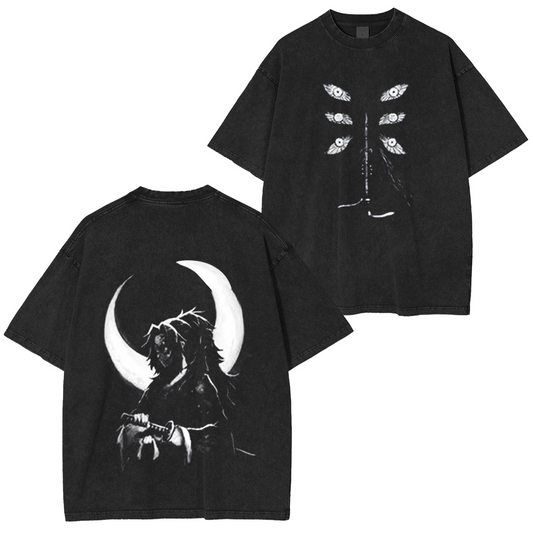 Kokushibo-Demon Slayer Vintage Washed T-shirt/Crewneck/Hoodie