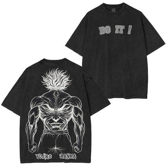 Baki the Grappler :Yujiro Hanma Vintage washed T-shirt/Crewneck/Hoodie