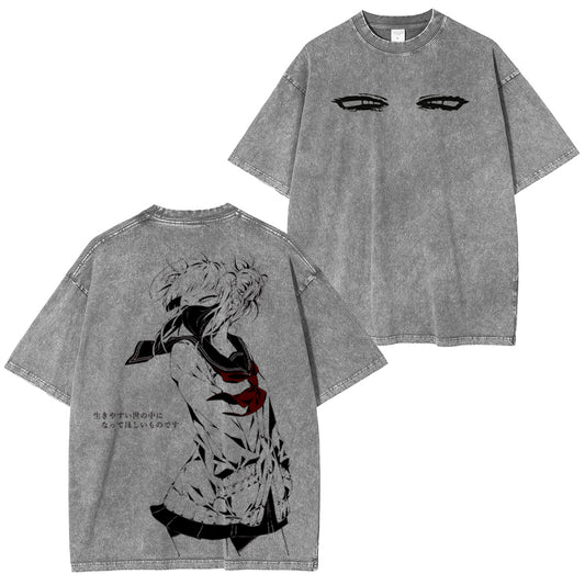 Himiko Toga My Hero Academia Vintage Washed T-shirt/Crewneck/Hoodie