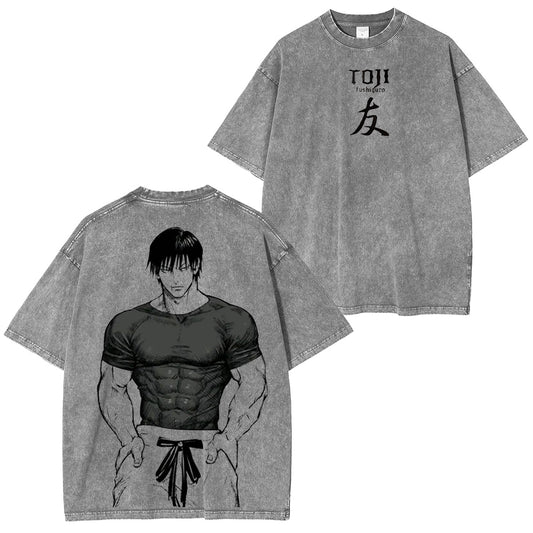 Toji Fushiguro Jujutsu Kaisen Washed T-shirt/Crewneck/Hoodie