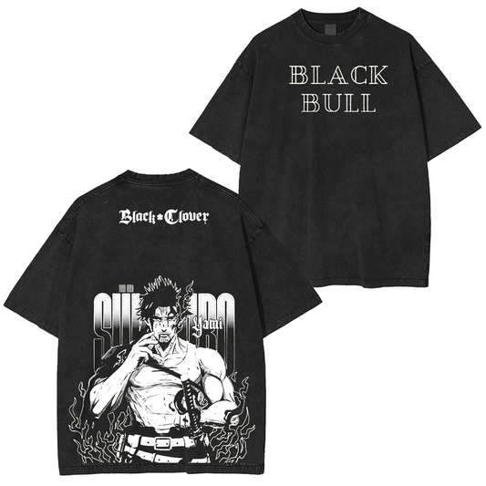 Yami Sukehiro Black Clover Anime Washed T-shirt/Crewneck/Hoodie