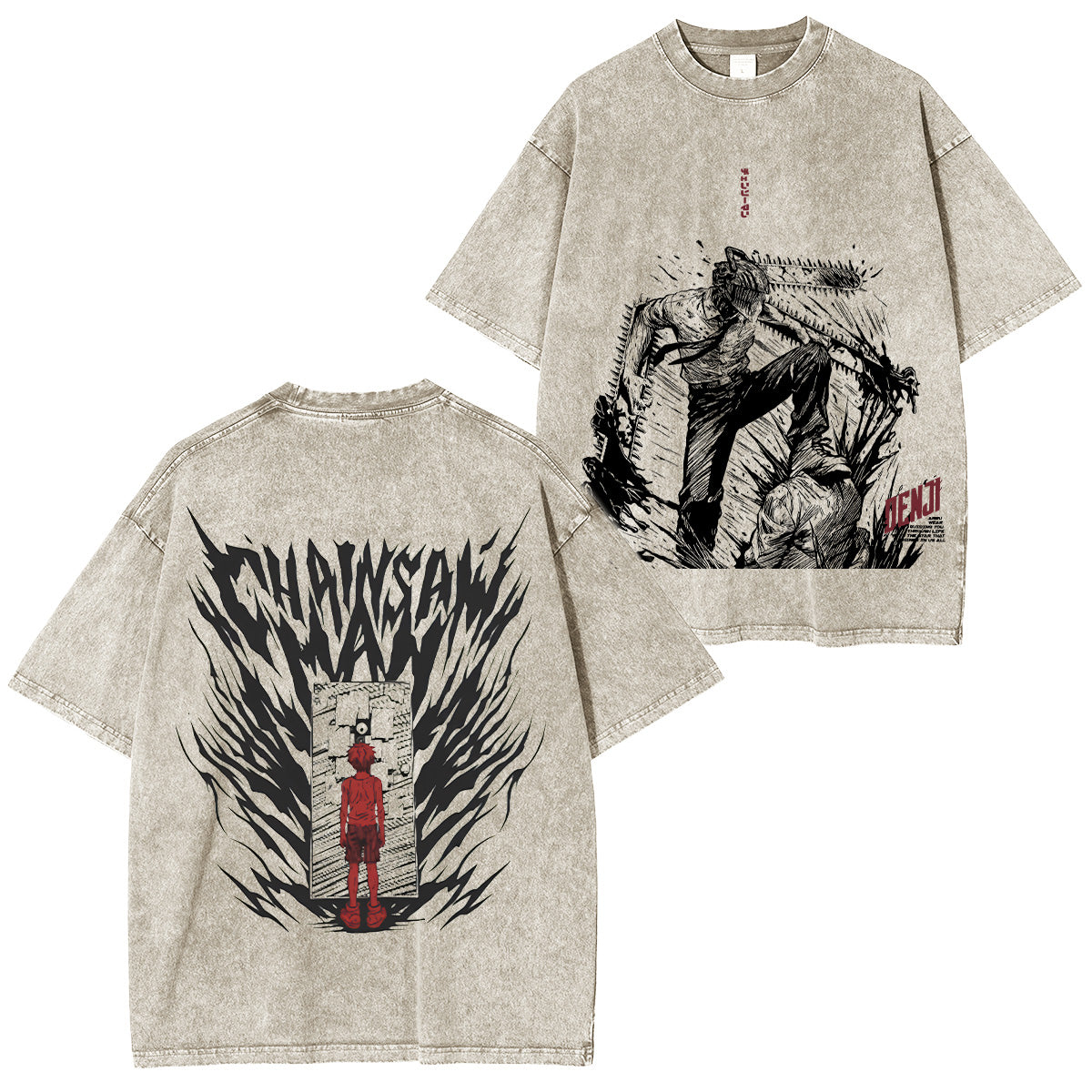 Chainsaw Man Washed T-shirt/Crewneck/Hoodie