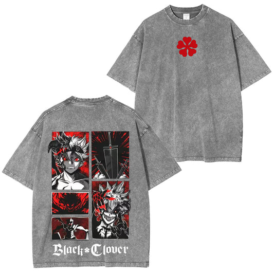 Black Clover Vintage washed T-shirt/Crewneck/Hoodie