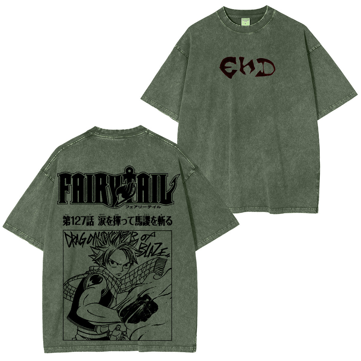 FAIRY TAIL Vintage washed T-shirt/Crewneck/Hoodie