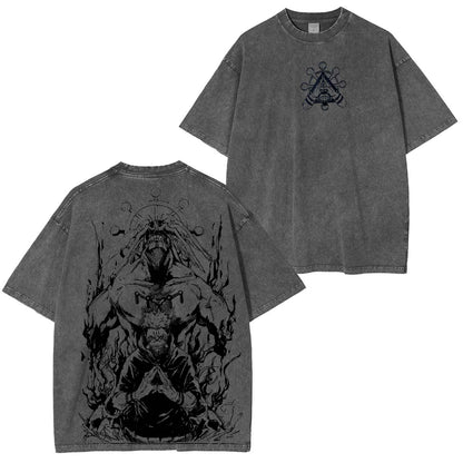 Sukuna & Mahoraga Vintage Washed Unisex Polera