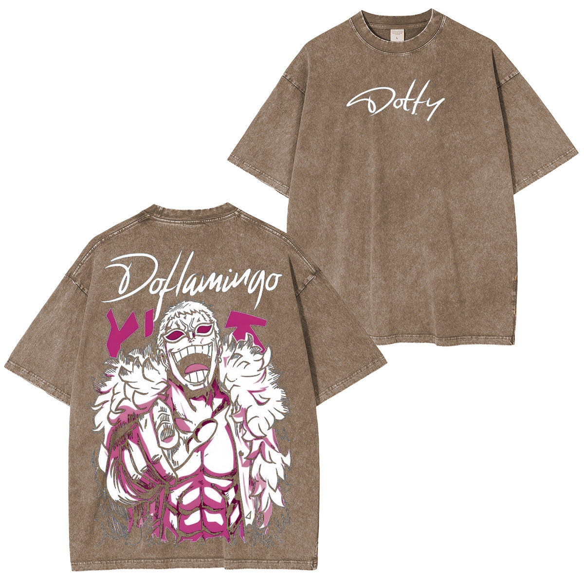 One Piece doflamingo Washed T-shirt/Crewneck/Hoodie
