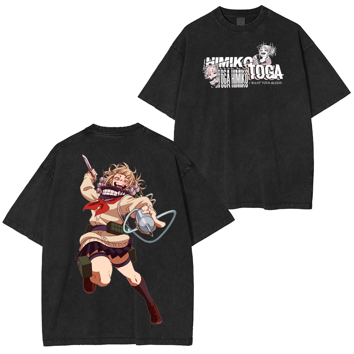 Himiko Toga My Hero Academia Anime Polera Lavada