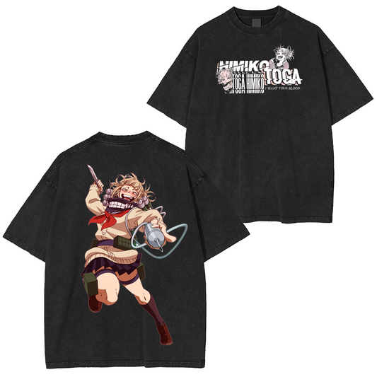 Himiko Toga My Hero Academia Anime Polera Lavada