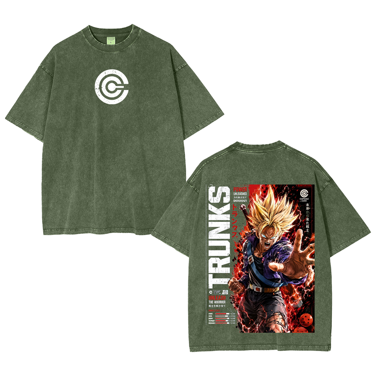 Future Trunks Dragon Ball Vintage Polera Unisex Lavada