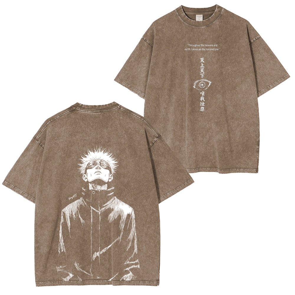 Gojou Satoru Jujutsu Kaisen Anime Acid Polera Unisex Lavada