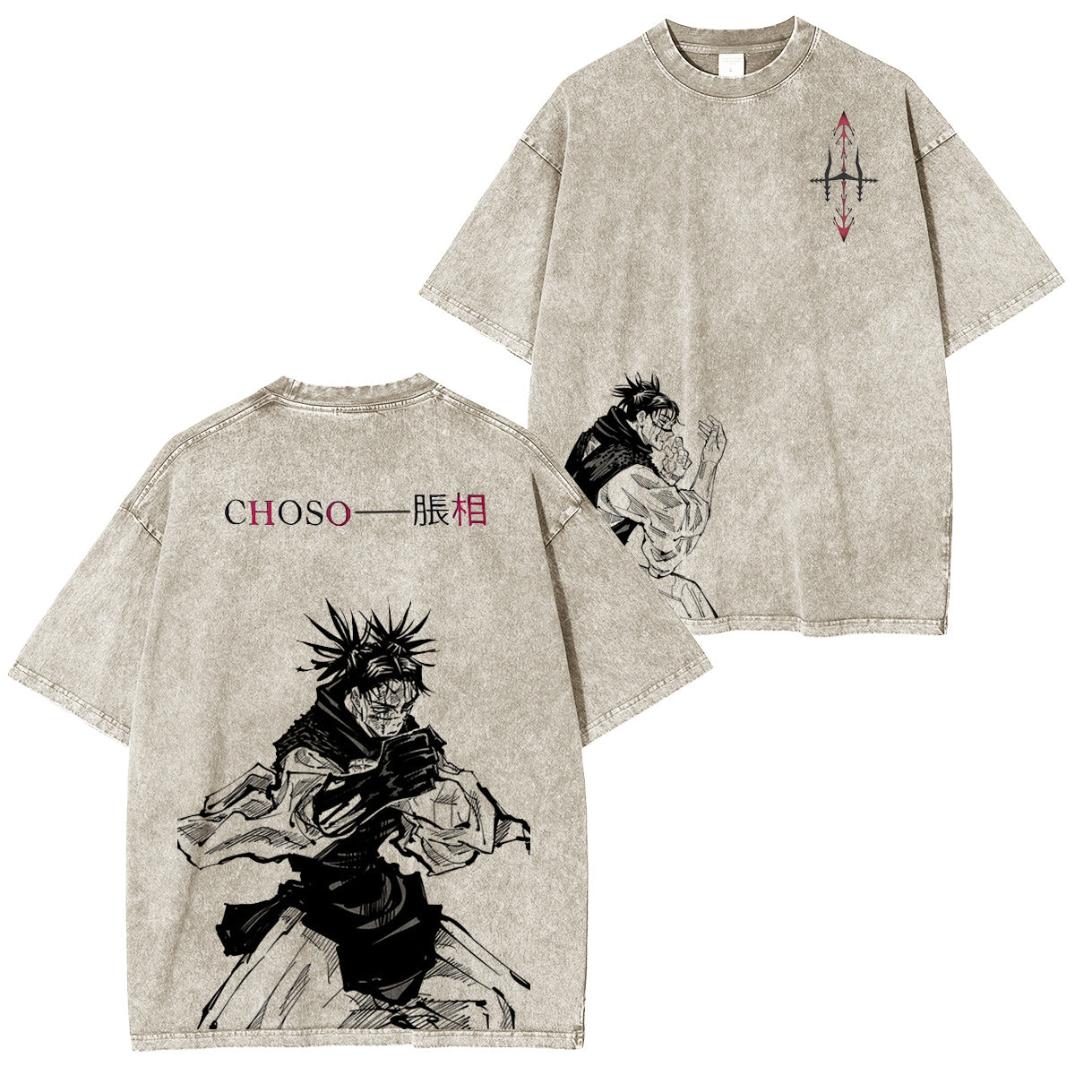 Jujutsu Kaisen :CHOSO Vintage washed T-shirt/Crewneck/Hoodie