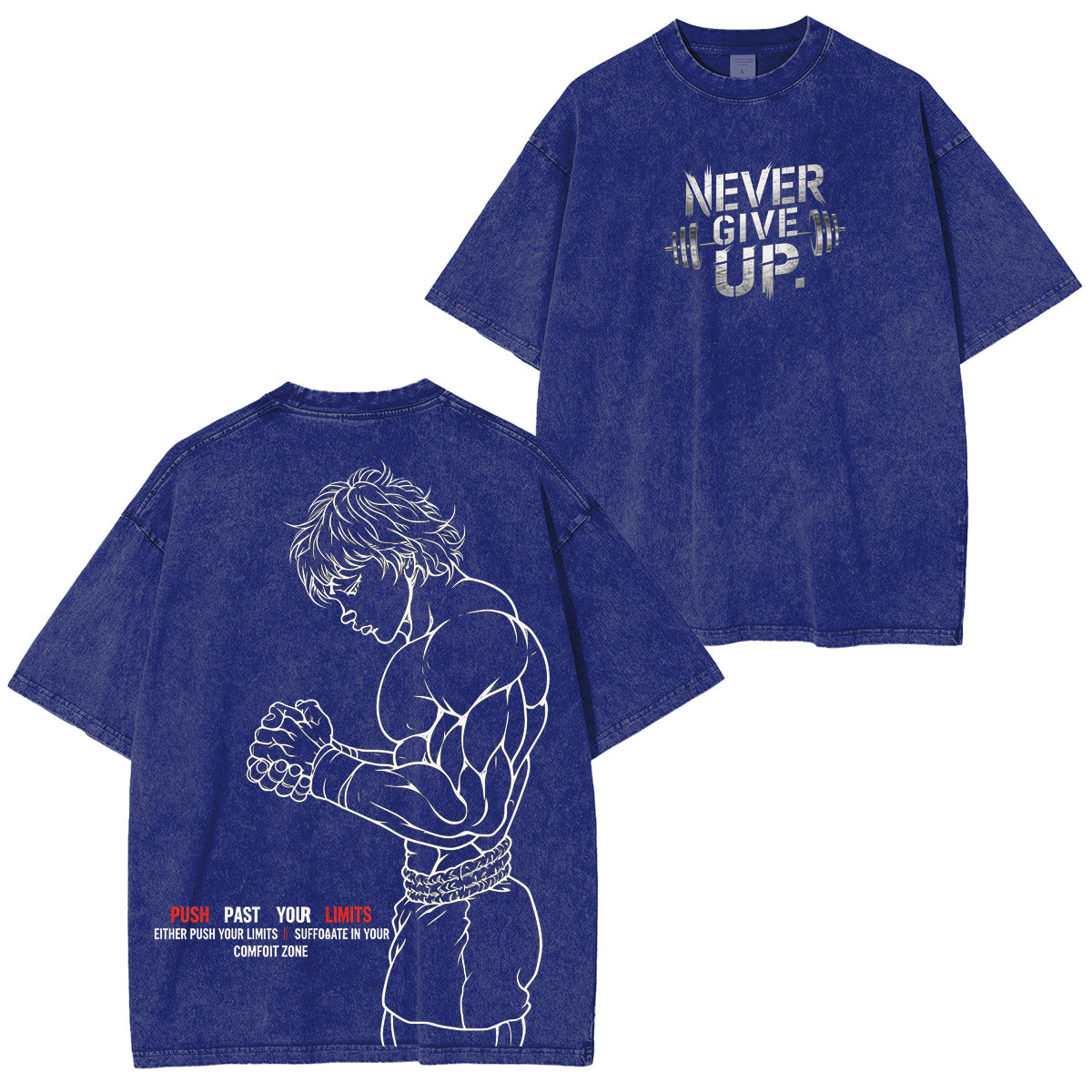 Baki the Grappler :Baki Hanma Vintage washed T-shirt/Crewneck/Hoodie
