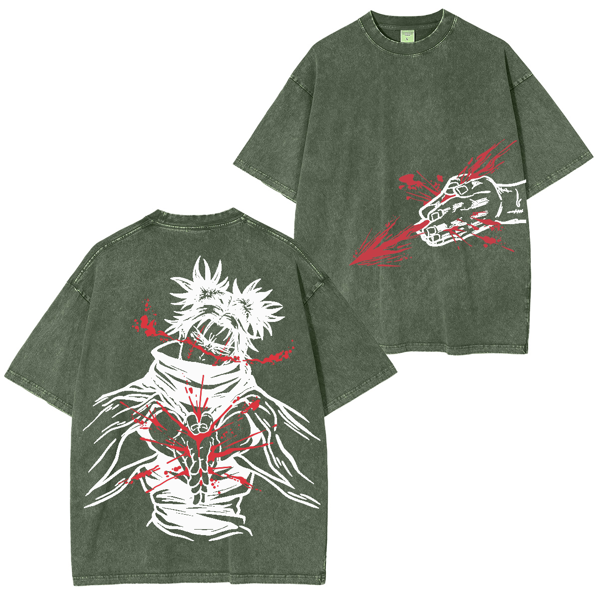 Choso Kamo Polera – JJK Merch Clothing Washed Cotton.