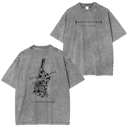 ��IM GOING INTO OVERTIME NOW�� funny Vintage washed T-shirt/Crewneck/Hoodie