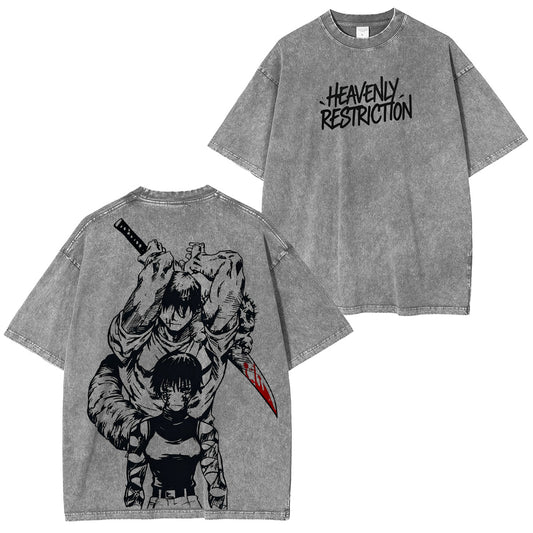 Jujutsu Kaisen :Toji the Heavenly Tyrant Vintage washed T-shirt/Crewneck/Hoodie