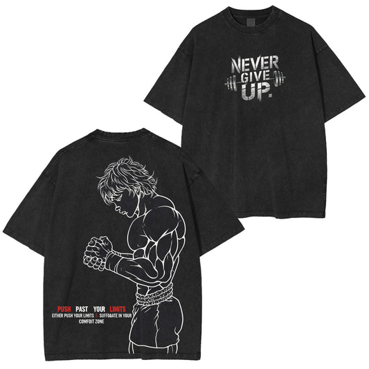 Baki the Grappler :Baki Hanma Vintage washed T-shirt/Crewneck/Hoodie