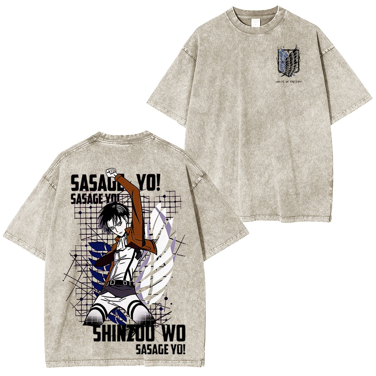 Attack on Titan Vintage washed T-shirt/Crewneck/Hoodie