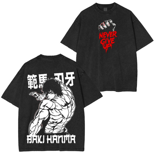 Baki Hanma Vintage Washed T-shirt/Crewneck/Hoodie