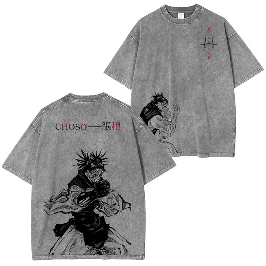 Jujutsu Kaisen :CHOSO Vintage washed T-shirt/Crewneck/Hoodie