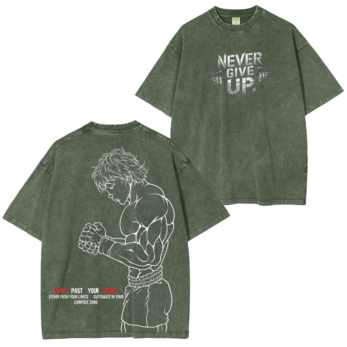 Baki the Grappler :Baki Hanma Vintage washed T-shirt/Crewneck/Hoodie