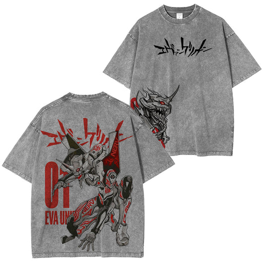 Neon Genesis Evangelion Vintage washed T-shirt/Crewneck/Hoodie