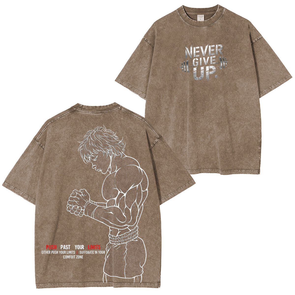 Baki the Grappler :Baki Hanma Vintage washed T-shirt/Crewneck/Hoodie