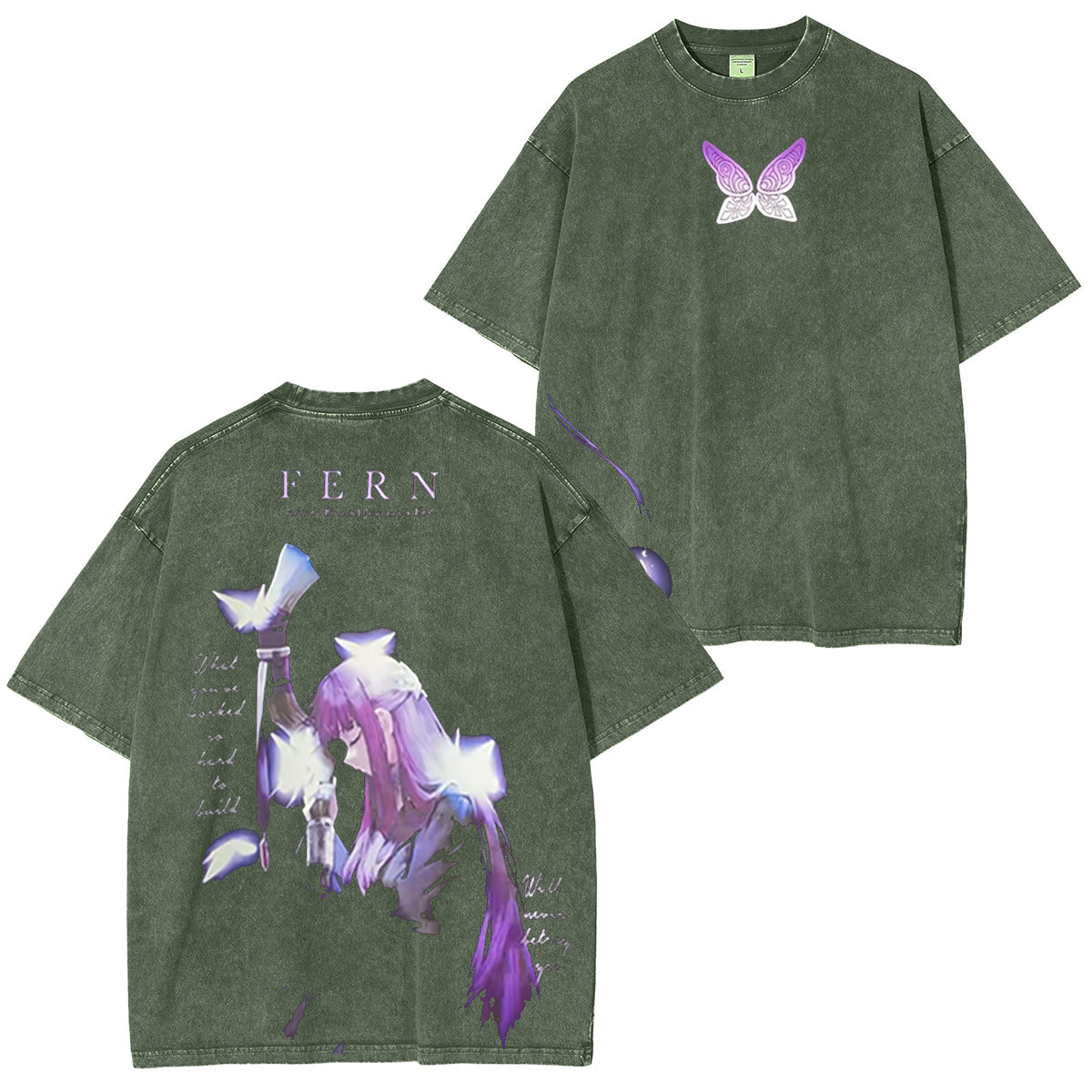 Frieren: Beyond Journey��s End Washed T-shirt/Crewneck/Hoodie
