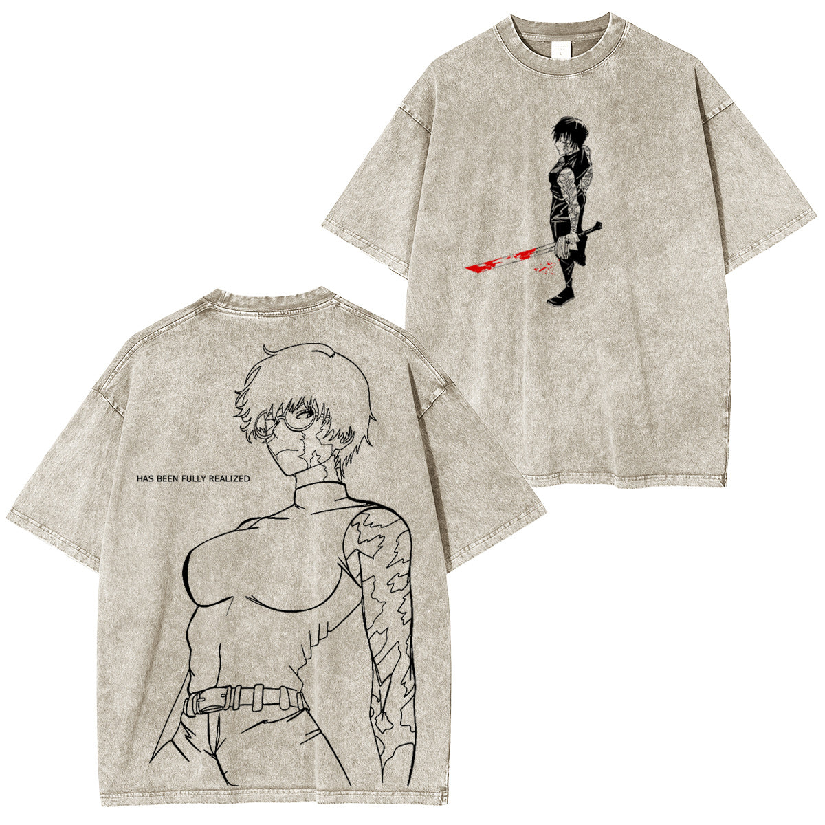 Maki Zenin Jujutsu Kaisen Washed T-shirt/Crewneck/Hoodie