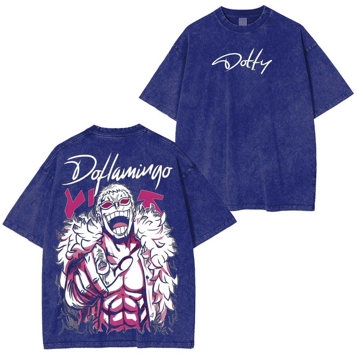 One Piece doflamingo Washed T-shirt/Crewneck/Hoodie