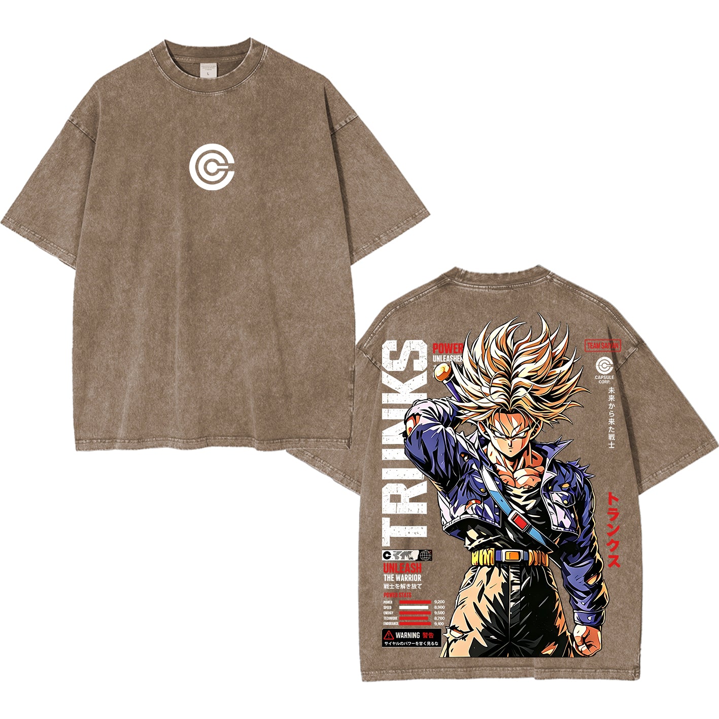 Future Trunks Dragon Ball Vintage Unisex Washed T-Shirt