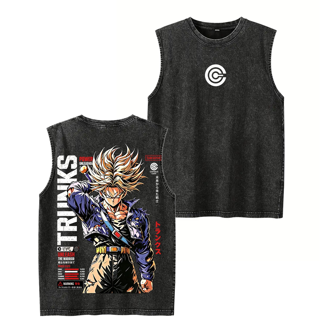 Future Trunks Dragon Ball Vintage Unisex Washed T-Shirt