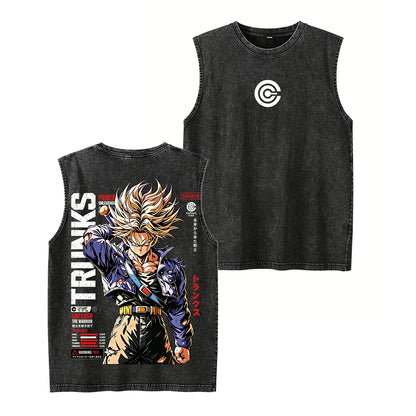 Future Trunks Dragon Ball Vintage Unisex Washed T-Shirt