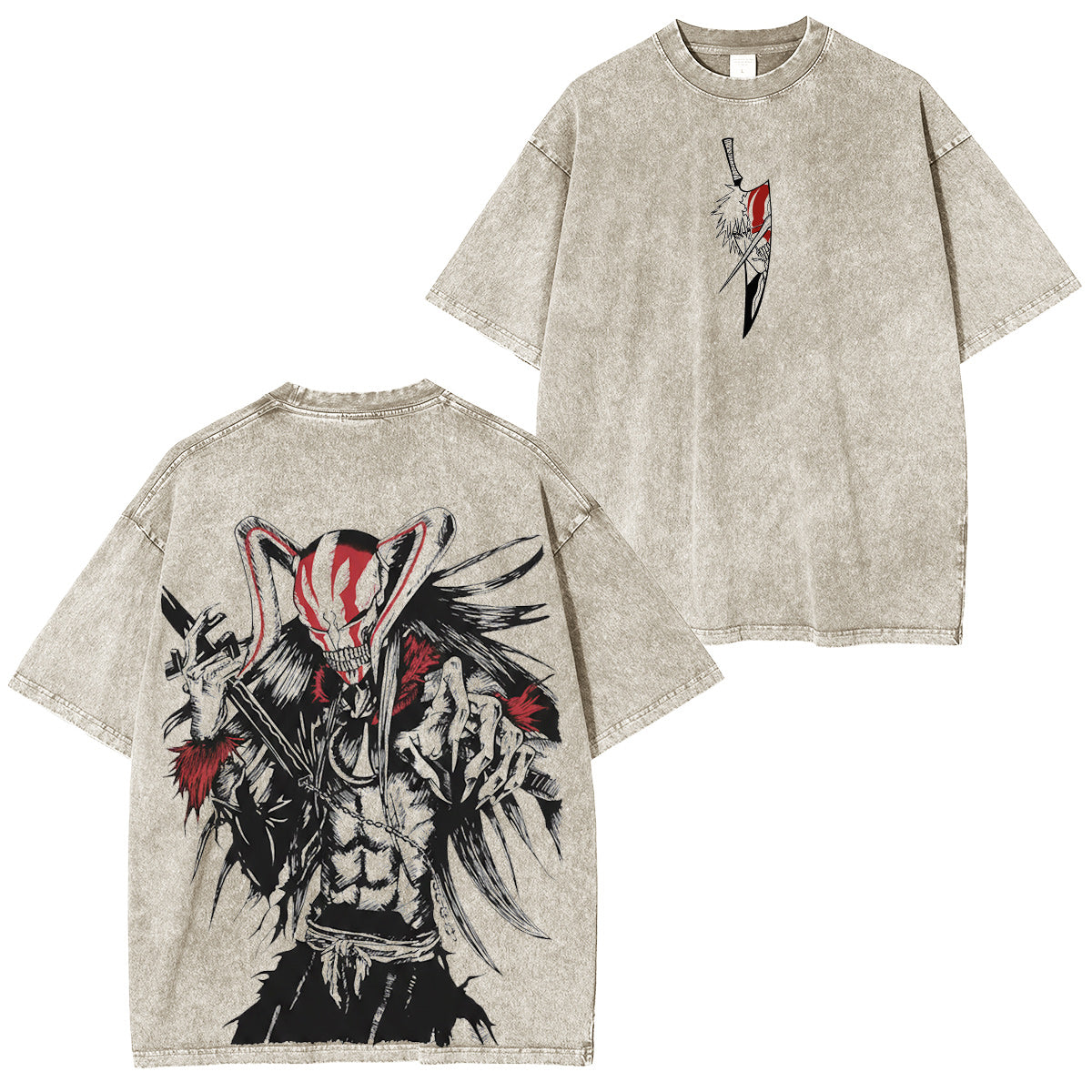 Bleach Manga :Ichigo Hollow Vintage washed T-shirt/Crewneck/Hoodie