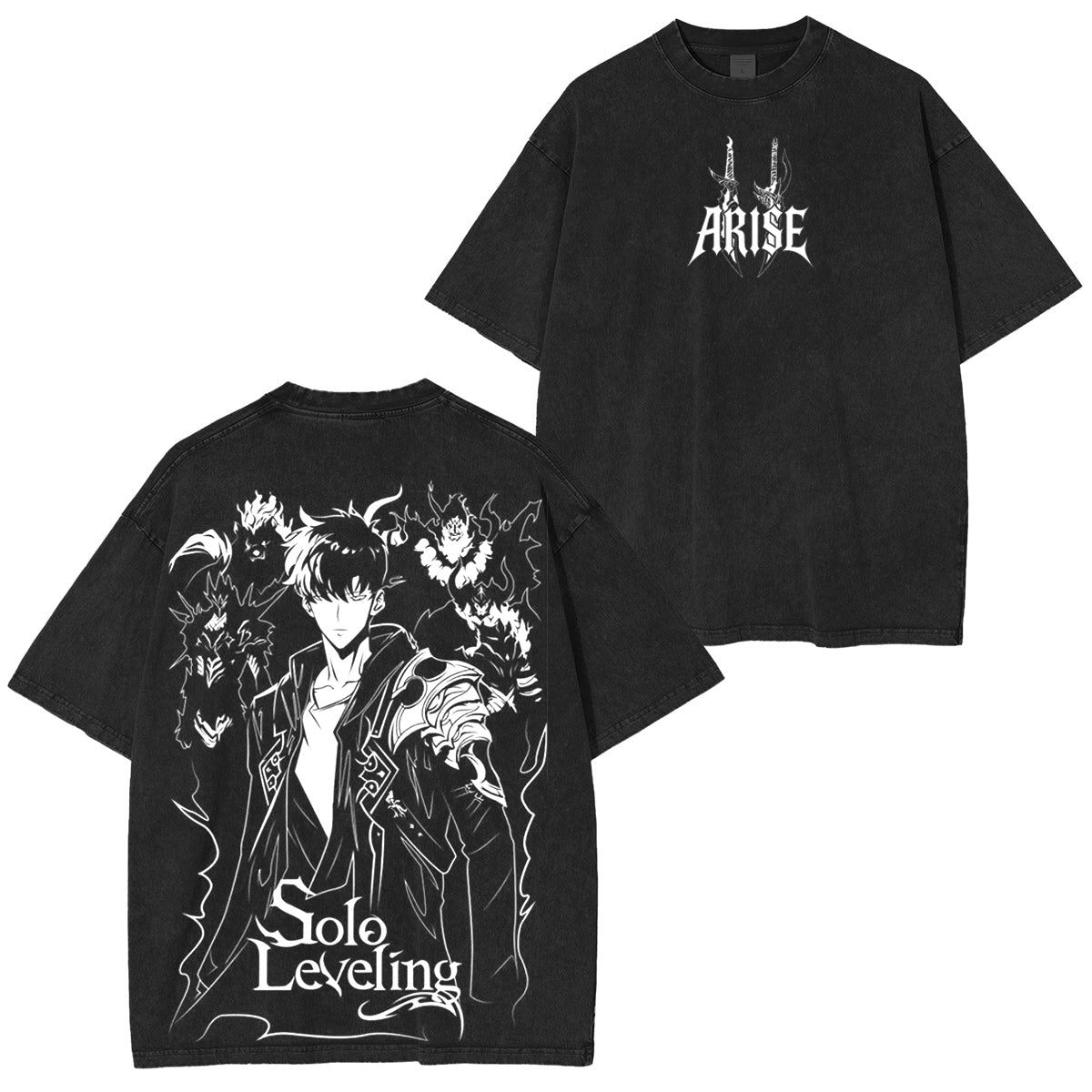 Solo Leveling Vintage washed T-shirt/Crewneck/Hoodie
