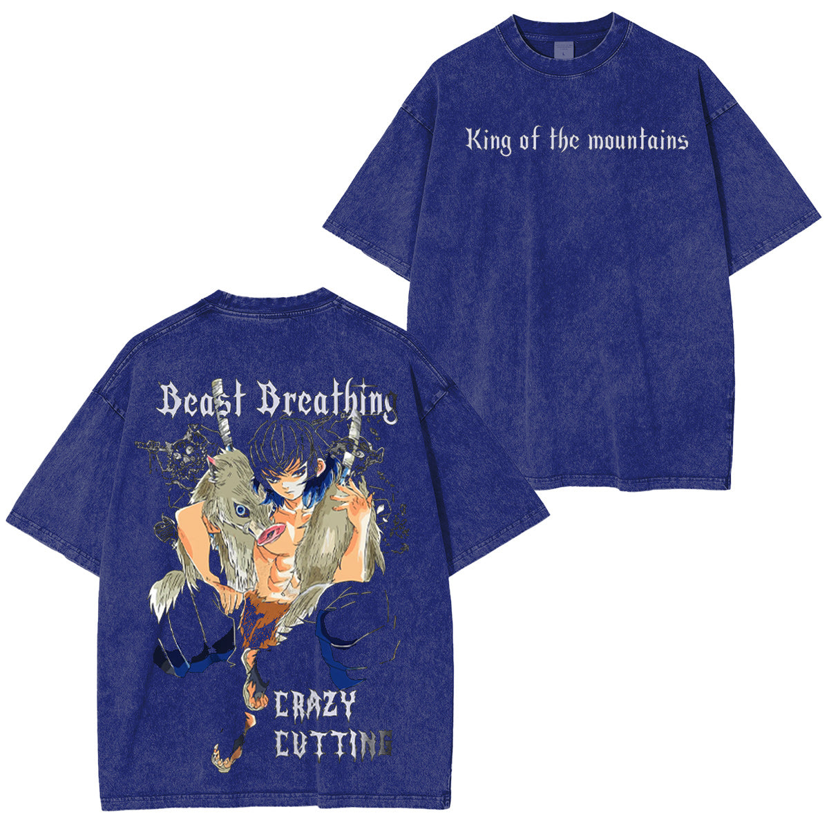 King of the Mountains Demon Slayer Vintage Washed T-shirt/Crewneck/Hoodie