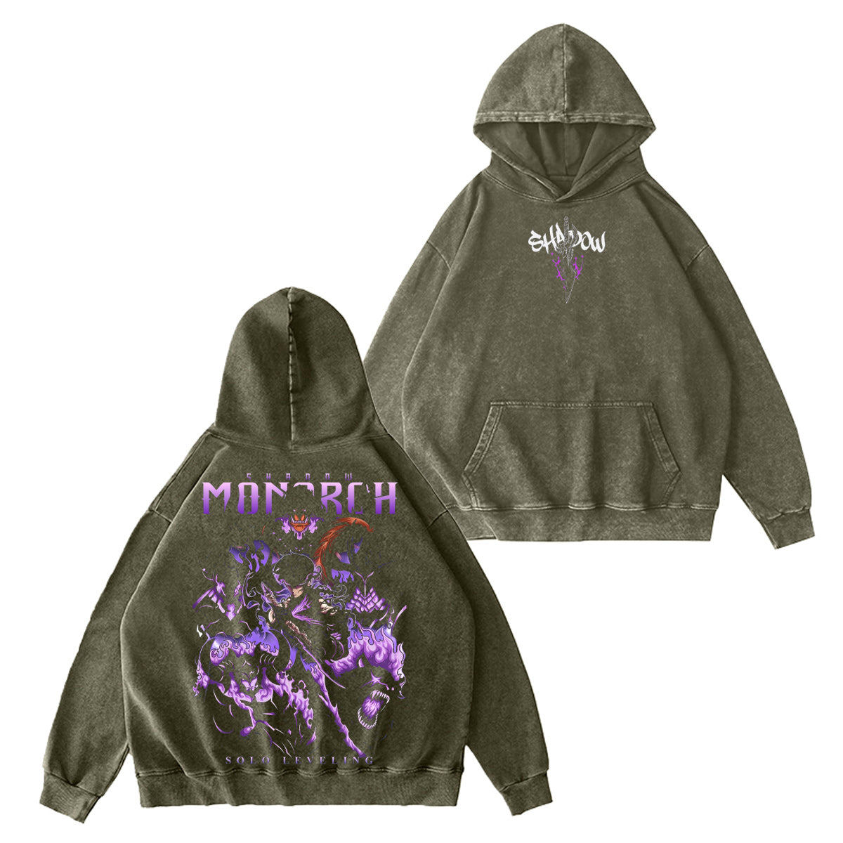 Solo Leveling Vintage Washed T-shirt/Crewneck/Hoodie